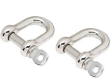 HEAVYTOOL Schäkel Lang Edelstahl V4A AISI 316 4mm Bis 10mm (Größe Und Menge Wähl