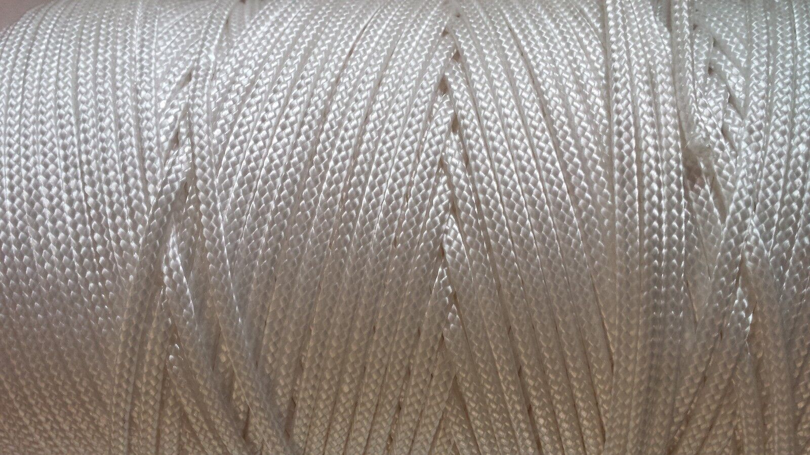 White Nylon Braided Cord Thread Twine (1.3mm 2mm 3mm 4mm and 6mm) x 20  Metres - More Than Just Ropes