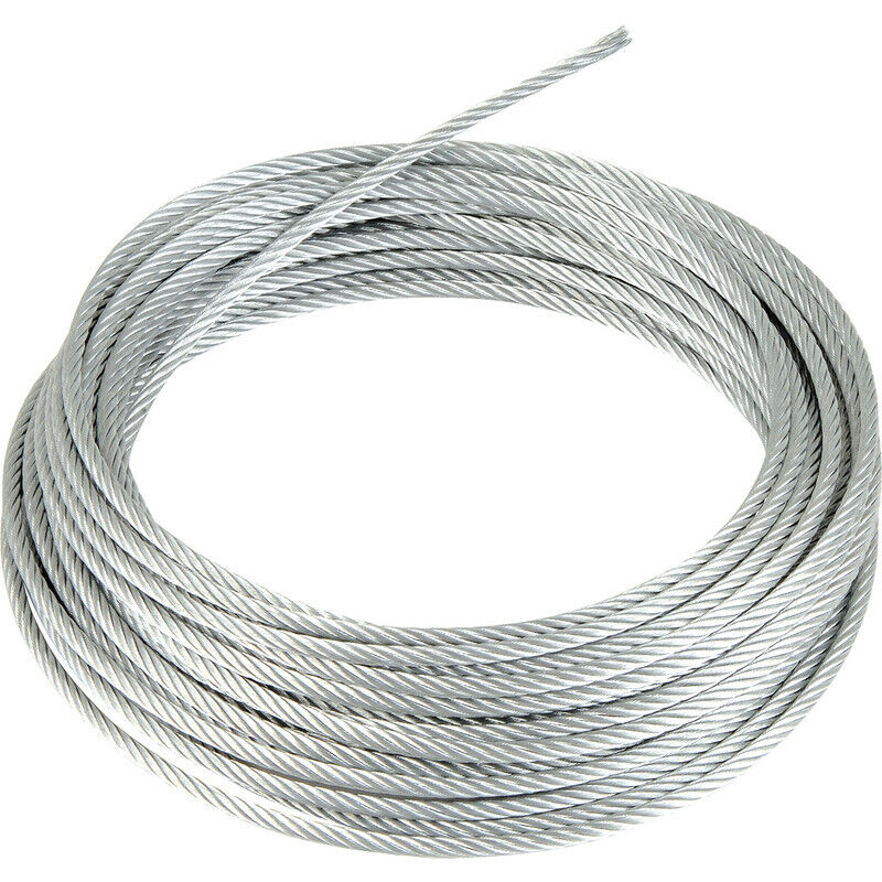 GALVANIZED STEEL WIRE ROPE METAL CABLE 1mm 2mm 3mm 4mm 5mm 6mm 8mm