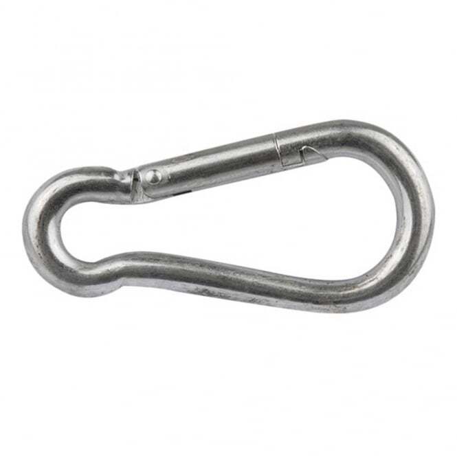 14mm x 180mm Plated Carbine, Spring Loaded Carabiner, Snap Hook Hiking ...