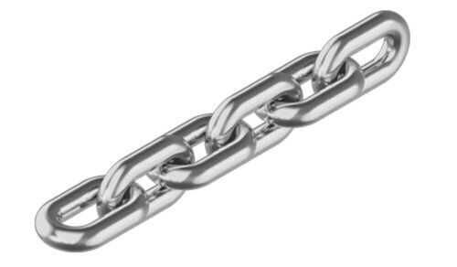 Short Chain Element 4mm STAINLESS STEEL Marine Grade 316 Short link CHAIN (1 metre) - More ...