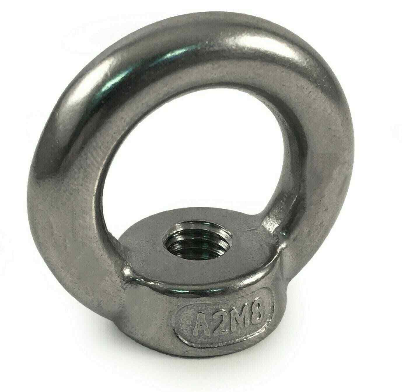 Rectangular Eye Nut Stainless Steel Eye Nuts Lifting Eye Marine Grade AISI 316 6mm or 8mm ...