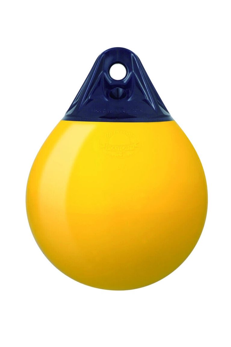 POLYFORM Boat Mooring Buoy / Fender A0 Buoy 280mm(L) x 210mm(D) YELLOW More Than Just Ropes